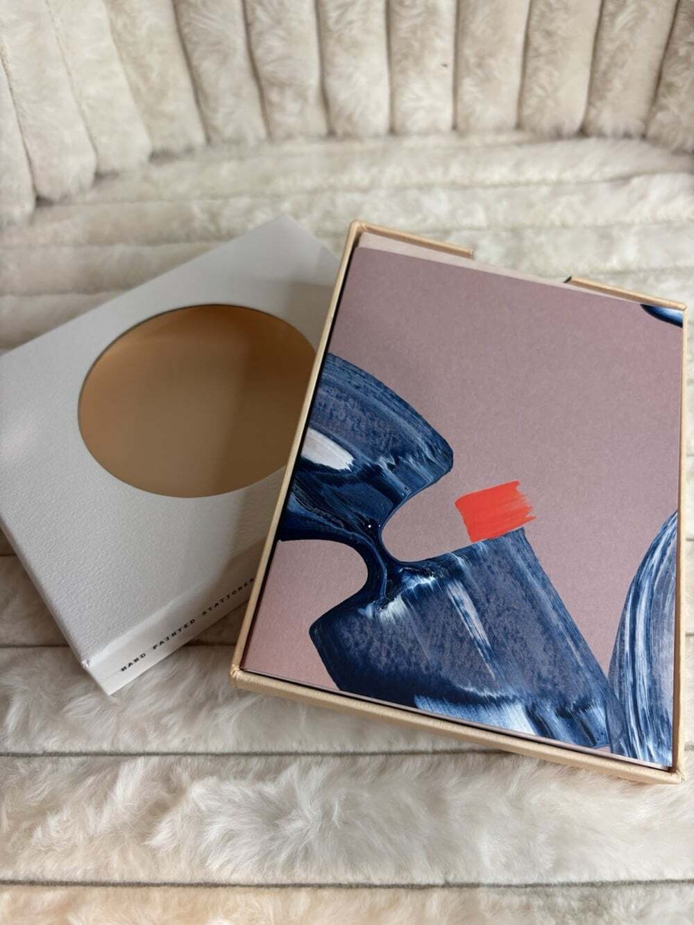 Moglea Hand-Painted Blank Stationery Note Card Set with Envelopes & Gift Box 6 - Picture 2 of 8